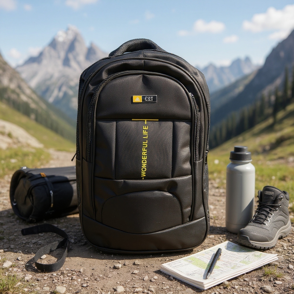 Mens BackPack Office Bag Outdoor Bag University Bag Large Life 351 Black